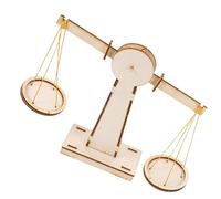 Beaupretty Balance Scale DIY Bois pour Garçon Fille Jeu Éducatif Scientifique pour Garçons et Filles Manuel pour Apprentissage des et Développement Créativité