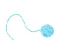 Beaupretty Balle à Griffer pour Chat en Corde de Papier Bleue Accessoire de Remplacement pour Arbre à Chat Interactif Multifonctionnel D’intérieur Pelote Solide et Stimulante