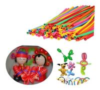 Beaupretty Ballons en Latex Torsadés pour Fête 200 Pièces 1 G Ballons de Modelage Multicolores pour Décoration et Animation D’anniversaire