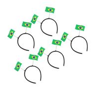 Beaupretty Bandeau de Cheveux Doublure Douce, Résistant la Déformation 5 Pièces Drapeau National Vert en Feutre et Pp Accessoire Coloré pour Fêtes et Esprit D'équipe Scolaire