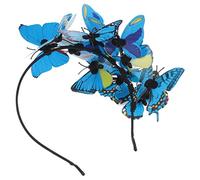 Beaupretty bandeau de mariée faire la fête diadème -tête rose hair charms fete butterfly bandeau pour femme -tête bibi Plastique Blue