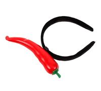 Beaupretty Bandeau Décoratif Effet Piment Rouge Accessoire de Coiffure Unisexe Taille Unique Serrage-Tête Léger et Résistant pour Fêtes et Soirées Accessoire Original pour Hommes et