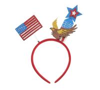 Beaupretty Bandeau Drapeau Américain pour Cheveux Accessoire Patriotique Serre-tête Fête Nationale Américaine Bandeau Juillet Décoration Coiffure Usa