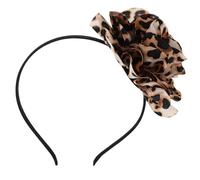 Beaupretty Bandeau fleuri imprimé léopard bandana accessoires de costume de guépard accessoires léopard pour femmes bandeaux de guépard pour femmes en tissu Leopard