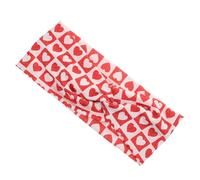 Beaupretty Bandeau Forme De Cœur Accessoire De Mode Pour Femmes Imprimé Rouge Polyvalent Pour Et Occasions Spéciales