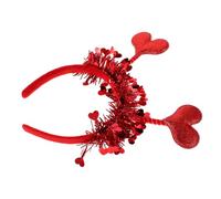 Beaupretty Bandeau Forme De Cœur Rouge Pour Saint-valentin Couvre-chef Festif Et Mignon Accessoire De Costume De Cupidon Pour Cheveux