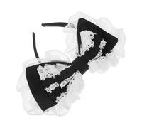 Beaupretty Bandeau Nœud Dentelle Accessoire De Coiffure Lolita Sérigraphie Vintage Pour Cosplay Et Événements