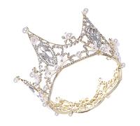 Beaupretty Bandeau Strass Couronne Diadème Royal De Mariage Coiffe De Mariée Bandeaux En Strass Pour Femmes Couronne De Pureté Des Femmes Délicate ne De Diadème De Bijoux Alliage
