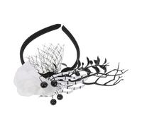 Beaupretty Bandeau Tête De Mort Pour Halloween Avec Mains Squelettiques Et Fleurs Accessoire De Fête Et Cosplay Pour Adultes