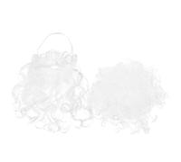 Beaupretty Barbe de Père Noël Blanche et Perruque de Cosplay pour Déguisement de Noël Kit Accessoires pour Fête de Fin Année