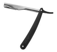 Beaupretty Barber Straight Edge Razors Men Heavy Duty Metal Single Edge Razor PC 1 Noir