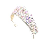 Beaupretty Baroque Vintage Rhinestone Bridal Crown Tiara Headpiece For Bride Crystal Embellished Wedding Accessory Secure Fit For Wedding Prom Birthday Photography