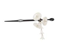 Beaupretty Bâtonnets à Cheveux Chinois Taille Unique Blanc Pompons pour Femmes et Jeunes Filles Tenue Traditionnelle et Chignon Élégant