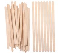 Beaupretty Bâtonnets de Cire en Bois 100 Pcs 140x6x2 Mm Arrondis Spatules à Épilation Corps et Sourcils Usage Professionnel Kit Complet