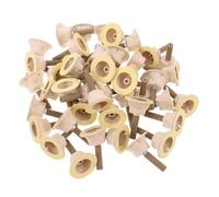 Beaupretty Bâtonnets de Moxibustion Pur Faits la Main 50 Pcs avec Base Feutrine Épaissie, Moxa sans Fumée Longue Durée, Usage Domicile et Salon, Moxibustion Douce Relaxante, Soin