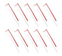 Beaupretty Bâtons Solides pour Projets DIY et Fournitures de Loisirs Créatifs Résistants à Flexion Pièces Interchangeables Résistants à Flexion 20pcs en Pvc Blanc et Rouge pour Moulin à Vent