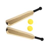 Beaupretty Batte de Baseball en Eva Légère, Set 2 Battes 2 24 Pouces, Jeu de Cricket pour Garçon et Filles, Intérieur et Extérieur, Équipement Sport D’entraînement Polyvalent