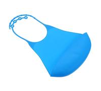 Beaupretty Bavoir Multifonction En Silicone Imperméable Grosse Taille Bleu Foncé, Protection Anti-huile Réutilisable Pour Adultes Et Personnes Âgées, Facile à Nettoyer Pour Repas Et Soins Quotidiens