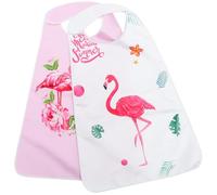 Beaupretty Bavoir Pour Adulte Et Aîné 2 Pièces En Polyester Résistant, Imperméable Et Léger, Protection Repas Pour Personnes Âgées Et Convalescents, Bavoirs Lavables Adaptés Usage Quotidien