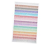 Beaupretty Bijoux De Visage Cristaux Autocollants Taille Unique Couleurs Variées Fête Maquillage Yeux Décorations Cristal Réutilisable