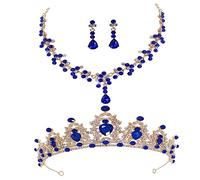 Beaupretty Bijoux Pour Mariée Diadème Collier Boucles Oreilles Accessoires Pour Robe De Mariée
