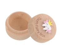 Beaupretty Boîte à Dents De Lait Bois Pour Garçon Fille Avec Rangement Pour Première Dent Perdue Cheveux Fœtaux