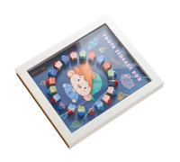 Beaupretty Boîte à Dents de Lait Transparente pour Garçon Fille Cadre Photo Souvenir Personnalisé Conteneur pour Conserver Chaque Dent pour Rangement et Mémoire Denfance