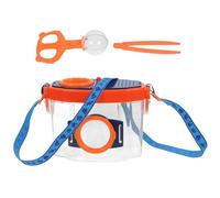 Beaupretty Boîte à Loupe D’Observation D’Insectes Orange Loupe Intégrée, Bocal D’Exploration Scientifique pour Garçon et Filles, Kit Collecte Insectes et Nature Éducatif pour Apprentissage