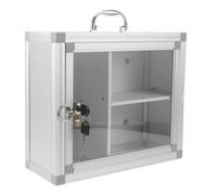 Beaupretty Boîte à Pharmacie Murale Épaisse en Alliage et Acrylique Compartiments Intégrés pour Rangement Rapide et Polyvalent, Installation Murale Facile pour Domicile ou Lieux Publics