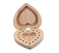 Beaupretty Boîte Bois pour Huiles Essentielles avec Compartiments Et Design Forme De Cœur Rangement Pratique pour Bouteilles De Parfum Idéale pour Maison Voyages