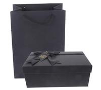Beaupretty Boîte Cadeau Noire pour Parfum et Accessoires Coffret Cadeau Romantique pour Saint Valentin