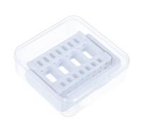 Beaupretty Boîte de Rangement Manucure pour Accessoires de Ponçage Ongles Plastique Protection Poussière et Organisation Pratique pour Outils Nail Art Usage Professionnel et Familial