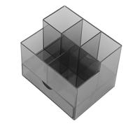 Beaupretty Boîte de Rangement Manucure Transparente et Noire, Multi-compartiments Tiroir, Organisateur D'outils de Nail Art pour Bureau et Salon