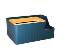 Beaupretty Boîte de Rangement Multifonction en Plastique Jaune Compartiments et Ouverture Large, Étanche et Anti-poussière, Support Téléphone pour Bureau et Tableau de Bord