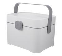 Beaupretty boîte de Stockage Multicouche Compartiment bacs de Rangement Lieu de Travail avec Poubelle Trousse Organisateur de médecine casier de Rangement PP Blanche