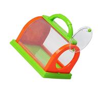 Beaupretty Boîte Observation Plastique pour Garçon Fille Éducatif pour Observation des Insectes et Petits Objets Orange Vert pour Activités de Camping et Exploration Plein Air
