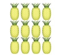 Beaupretty Boîtes Transparentes D'ananas pour Mariage, Boîte de Fête Réutilisable, 12pcs, Plastique Vert, Décoration de Fête de Bonbons pour Camping