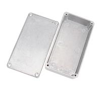 Beaupretty Boîtier Aluminium pour Pédales de Guitare Enclosure pour Effets Électroniques Couleur Aluminium Conception Pratique et Stylée