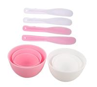 Beaupretty Bol de Silicone pour Masque Facial avec Spatule Trousse Diy Utilisation à ou Salon Outil Pratique et Portable