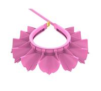 Beaupretty Bonnet de Bain pour Garçon Fille Réglable et Étanche Chapeau de Shampooing Eau pour Protéger Oreilles des Garçon Fille Rose