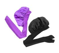 Beaupretty Bonnet De Nuit En Soie Avec Ruban En Tulle Chapeau Pour Femme Chapeaux Bonnets De Soins Capillaires En Polyester Doux