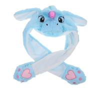 Beaupretty Bonnet Licorne Gonflable Oreilles Mobiles Douce Chaud et Confortable pour Adulte et Accessoire Fête Carnaval Hiver