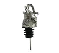 Beaupretty Bouchon de Tête D'éléphant en Alliage Léger Design Amusant Verseur à Vin Accessoire Vin Sûr et Pratique Couleur Aléatoire pour Maison et Fête