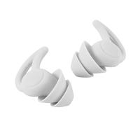 Beaupretty Bouchons D'oreilles Réutilisables Antibruit 2 Couches Protection Auditive Confort Pour Sommeil Voyage Concerts Silicone Souple Gris 1