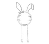 Beaupretty Boucle de queue de cheval de bosse Barrette lapin Accessoire fête enfant fabricant de chignons accessoires de cheveux pour femmes Clips de cheveux en perles clips de style alliage