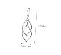 Beaupretty Boucles D’oreilles Femme à Pompons Pendentifs en Laiton Plaqué Blanc, Légères, Bijoux Décoratifs pour Fêtes, Voyages et Usage Quotidien (style Aléatoire