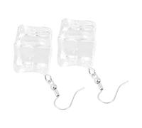 Beaupretty Boucles D’oreilles Pendantes Glaçons Créatives en Résine Transparente Femme Été Bijoux Légers Fantaisie