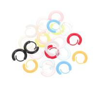 Beaupretty Boucles D'oreilles Créoles Rondes En Résine Colorée 12 Paires Légères Pour Femmes Et Étudiantes Bijoux Scolaires Décontractés Taille Moyenne