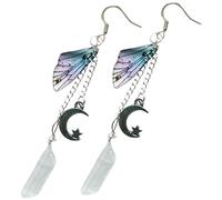 Beaupretty Boucles d'Oreilles Pendantes de Fée en Design Élégant Hypoallergénique Longue Chaîne pour Femmes Sorties Style Unique