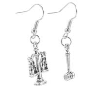 Beaupretty Boucles d'Oreilles Pendantes Fantaisie Justice en Bijoux pour Femmes Décoration pour Avocat Longueur Appropriée